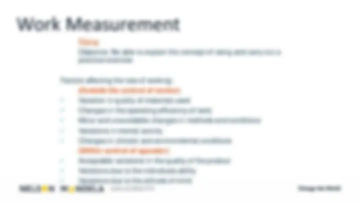 How Works Measure Work Measurement Techniques: Time Study and Rating | Exercises ...