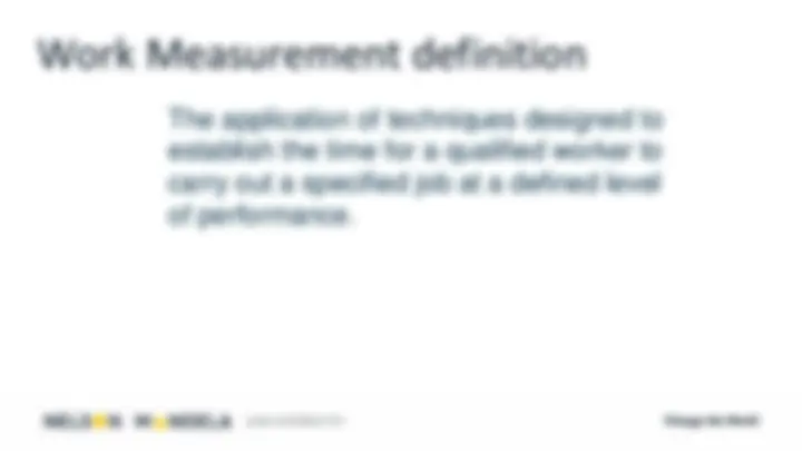 Techqiues Work Measurement Tutorial Work Measurement Techniques: Time Study and Rating | Exercises ...
