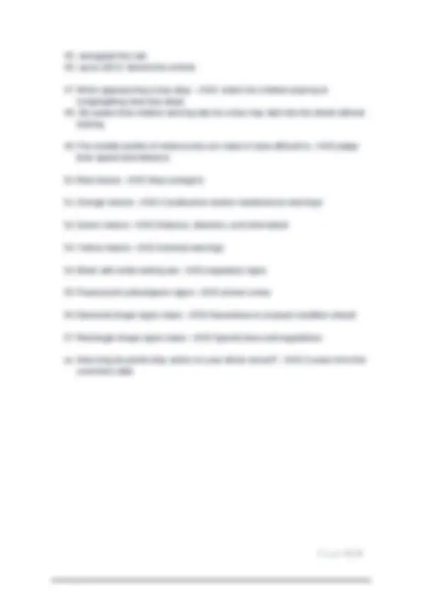 BMV For-Hire Knowledge Test Exam Questions and Answers | Exams ...