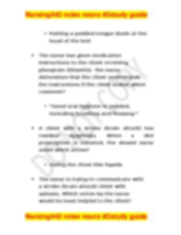 Protific Neturo Nursing442 nclex Neuro Study Guide: Key Points for Neurological Nursing ...