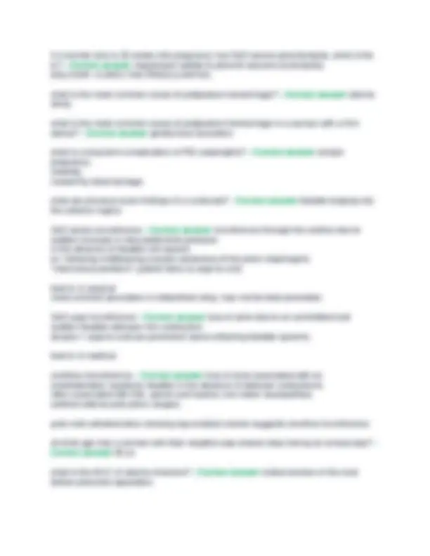 Bogy EOR Exam Questions with Verified Answers for Obstetrics and ...