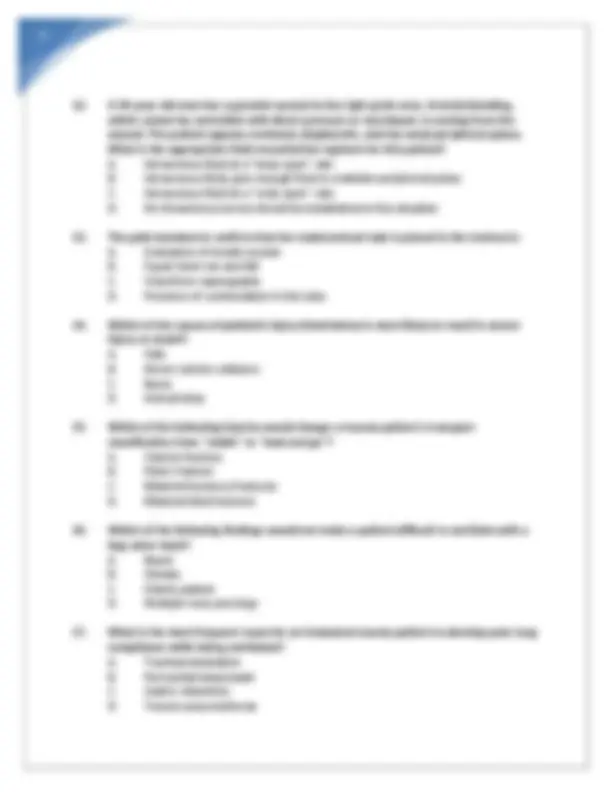 ITLS Advanced Pre-Test 9th Edition Exam 2024 | Exams Nursing