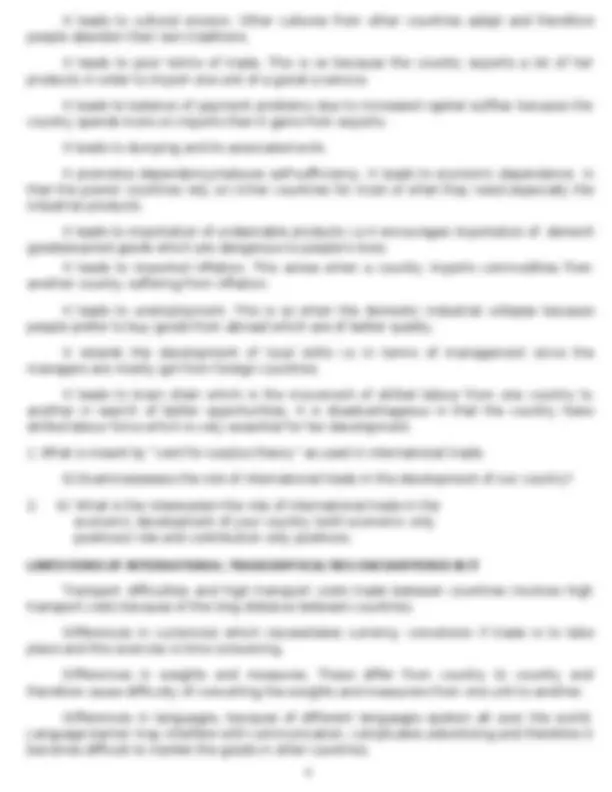 ECONOMICS INTERNATIONAL TRADE NOTES WITH COMPLETE SOLUTIONS 2023-2024 ...