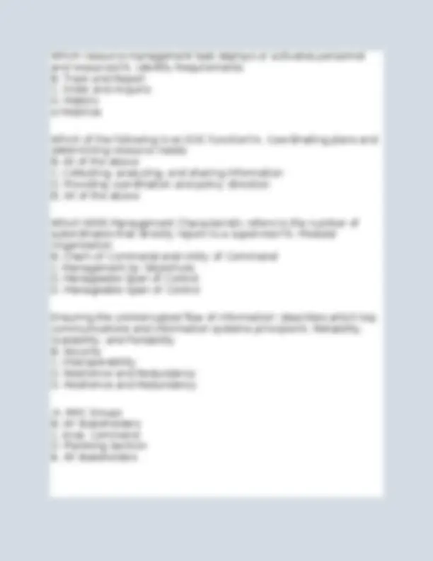 Ics 700 Answers.pdf FEMA ICS 700 Final Exam Answers | Exams Service Management | Docsity