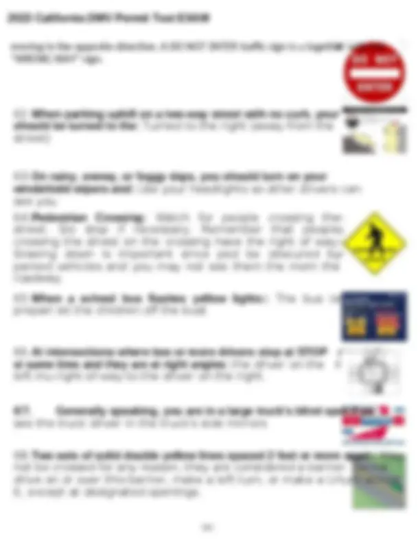 California DMV Permit Test Exam Questions and Answers | Exams Nursing ...