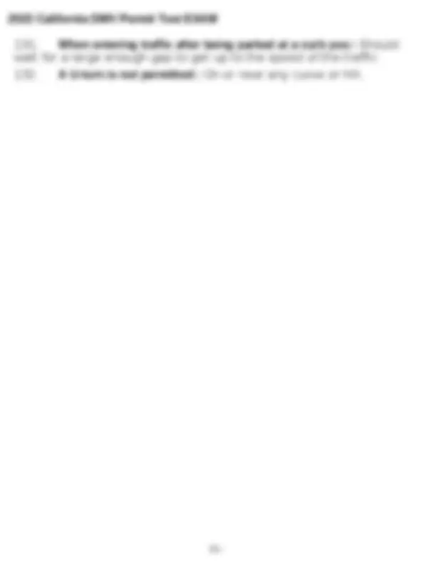 California DMV Permit Test Exam Questions and Answers | Exams Nursing ...