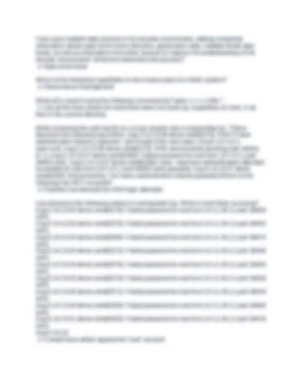 CySA+ Final Questions with Answers 2024 | Exams Computer Science | Docsity