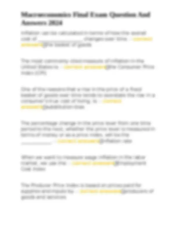 Macroeconomics Final Exam Questions and Answers 2024 | Exams Nursing ...