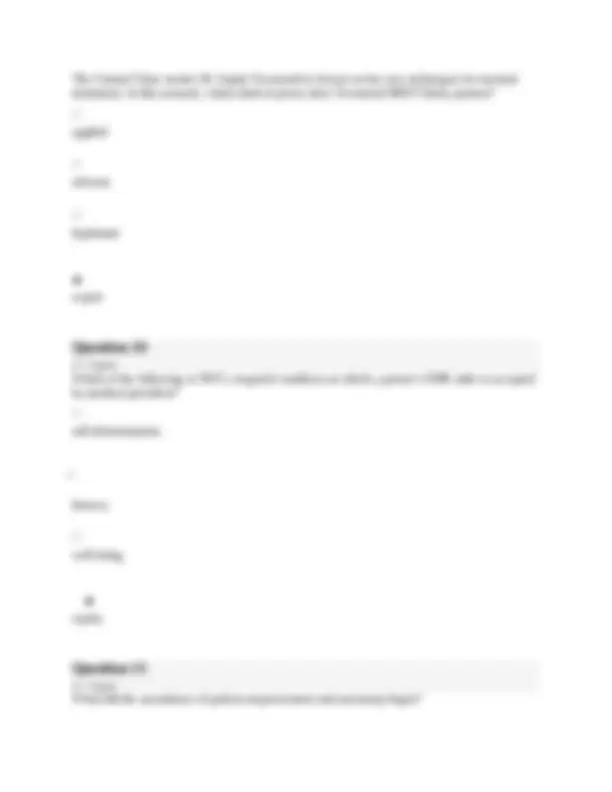 HCA 322 Week 5 Final Exam Questions and Answers: Ethics in Healthcare ...