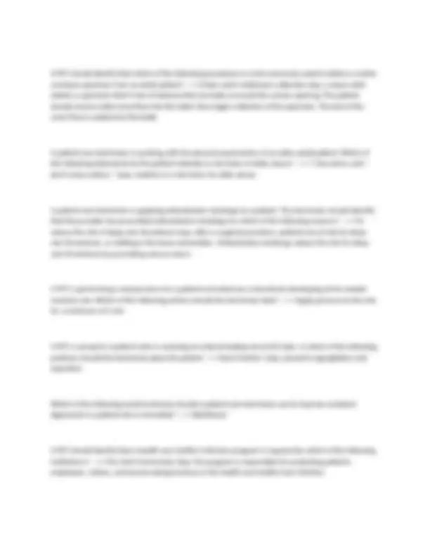 NHA CPCT questions and answers Study Guide practice exam | Exams ...