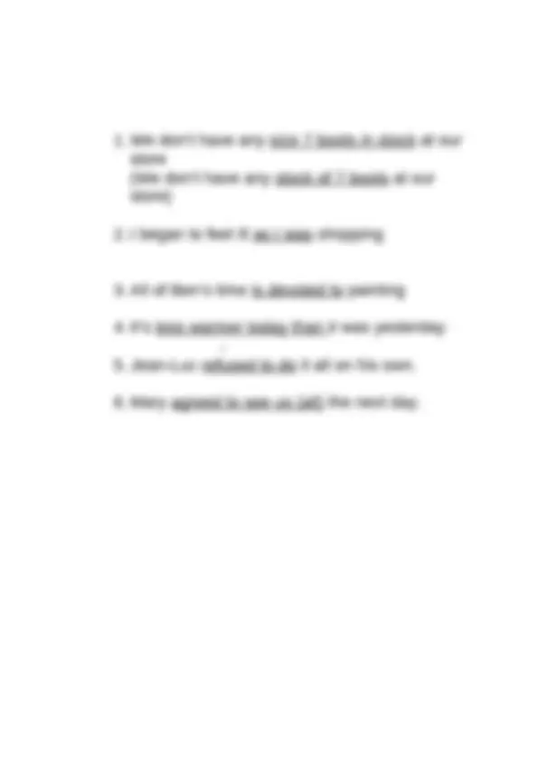 exercises answers b2 | Exercises English Language | Docsity