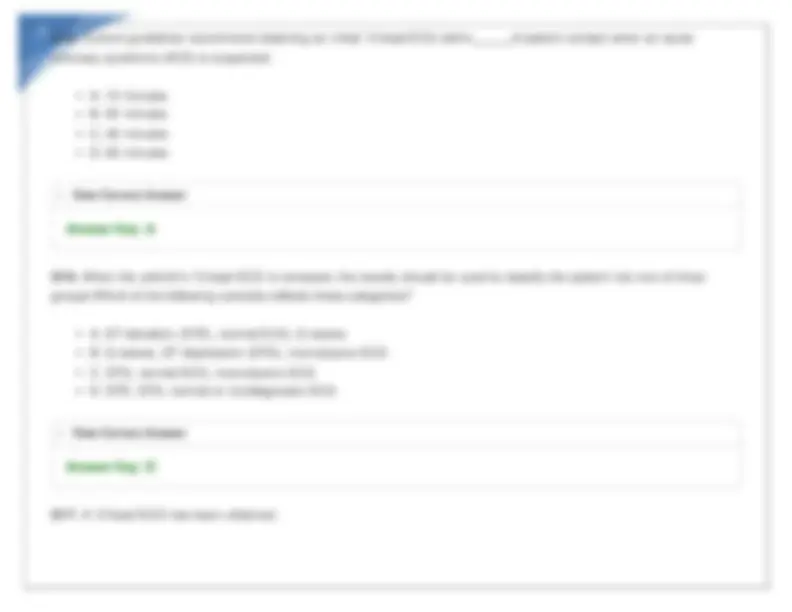 Aha Acls Post Test Questions And Answers 2024 Exams Nursing Docsity