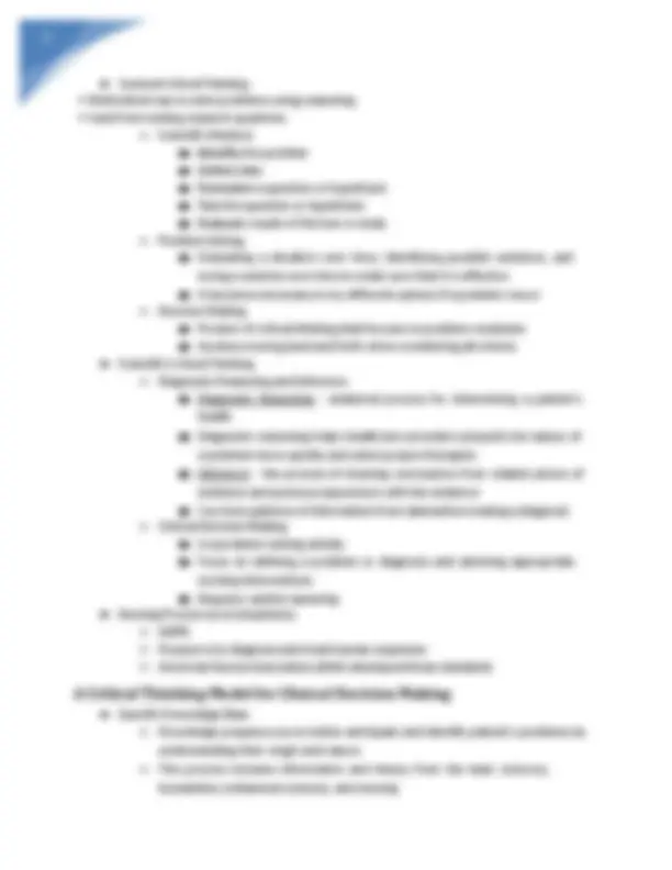 Fundamentals of Nursing- Exam 4 Study Guide | Exams Nursing | Docsity