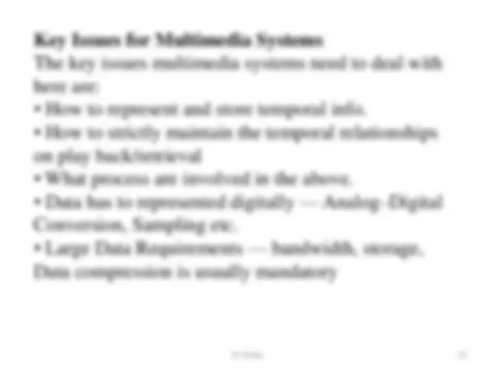 Multimedia Systems Notes Introduction to Multimedia Systems: Definition, Characteristics, and ...