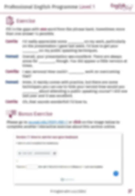 Professional English Programme Level 1 - Prof. Shah | Schemes and Mind ...