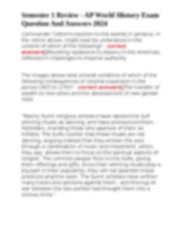 AP World History Exam Review 2024: Key Questions and Answers | Exams ...
