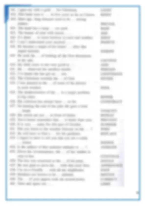 CPE Word Formation Sentence Questions and Answers 2024. | Exams English ...