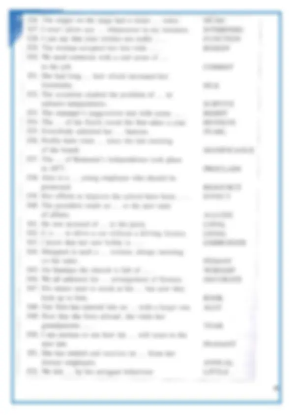 CPE Word Formation Sentence Questions and Answers 2024. | Exams English ...