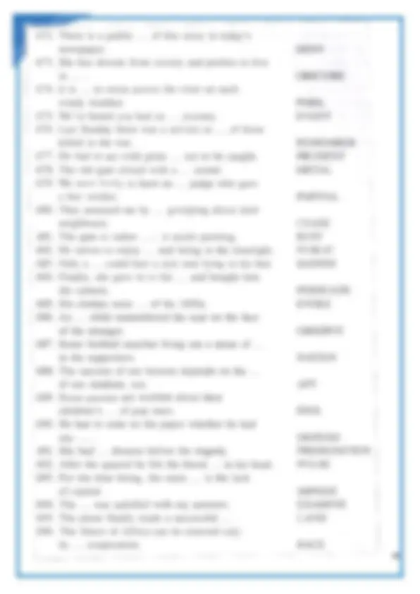 CPE Word Formation Sentence Questions and Answers 2024. | Exams English ...