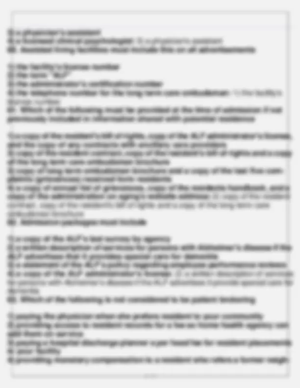 Regulations for Assisted Living Facilities in Florida | Exams Real ...