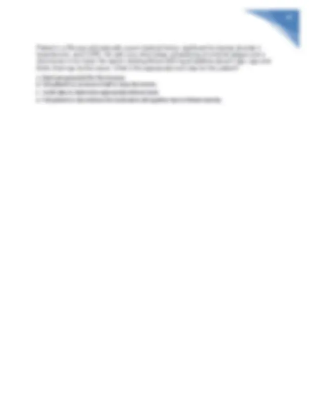 Nursing Exam 3 with correct answers | Exams Nursing | Docsity