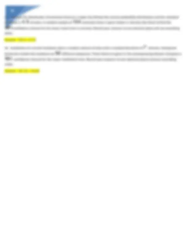 MATH 225N MATH Week 6 Confidence Intervals Questions and answers ...