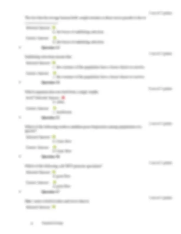 BIOLOGY 1409 Population Ecology Questions with Correct Answers | Exams ...