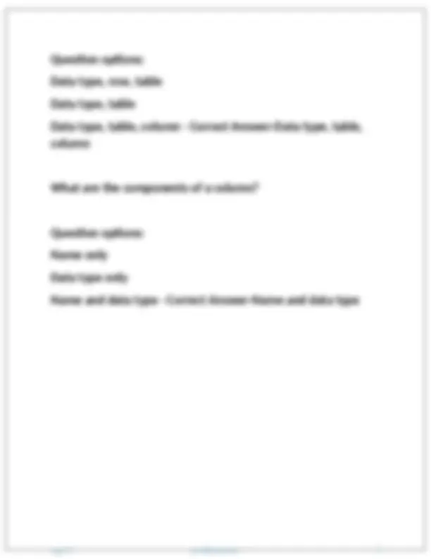 Relational Database Concepts and SQL Operators | Exams Advanced ...