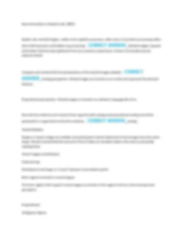 Memory Processes and Structures | Exams Nursing | Docsity