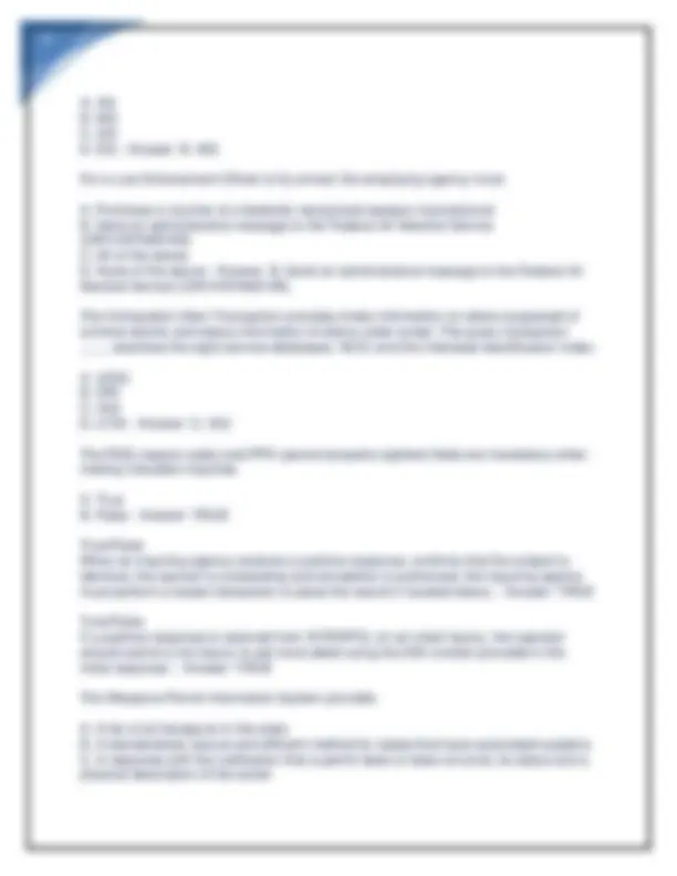 TCIC/NCIC Exam Questions with correct Answers 2024 | Exams Nursing ...