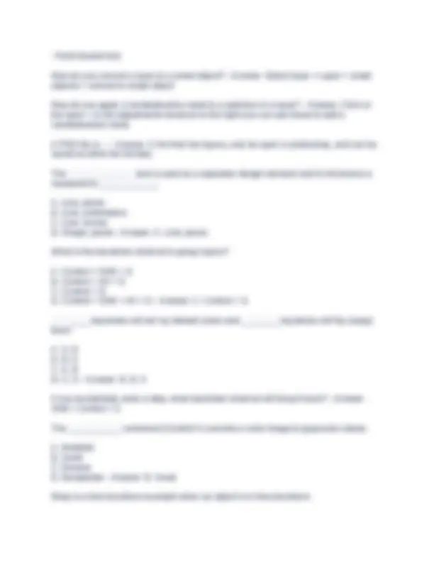 Adobe Photoshop Exam Practice Questions and Answers Exams Photoshop