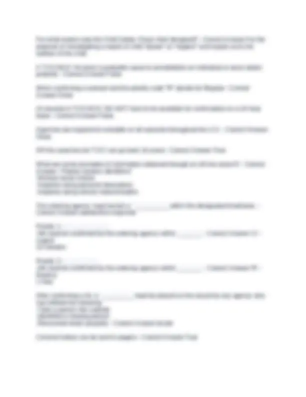 TCIC/NCIC Exam Questions with 100% Correct Answers | Verified | Updated ...