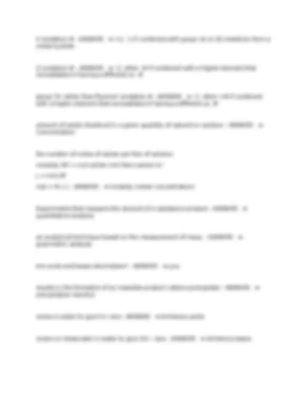 Straighterline CHEM101 Final exam with correct answers | Exams ...
