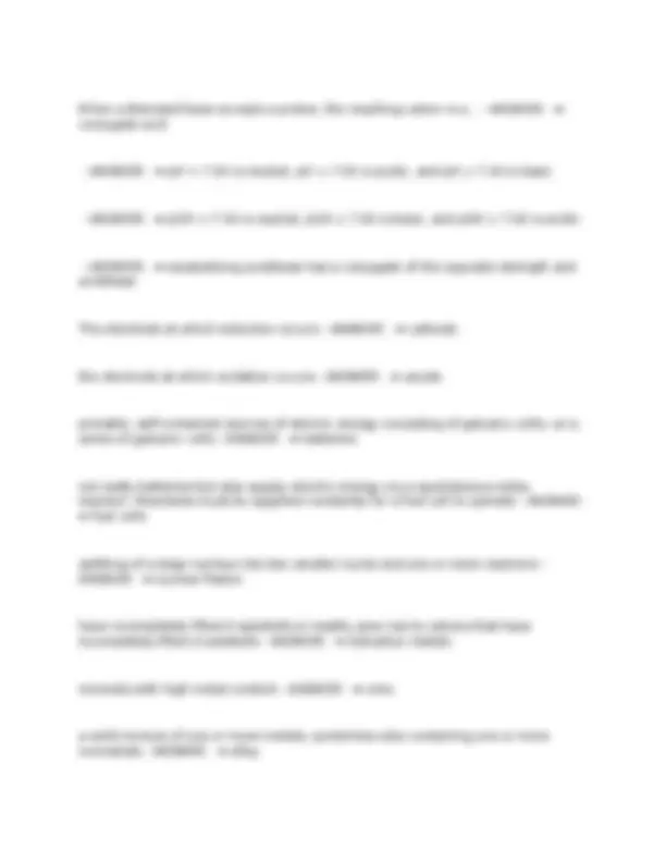 Straighterline CHEM101 Final exam with correct answers | Exams ...