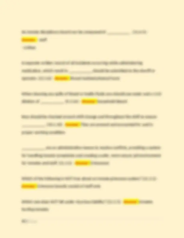 Jail Operations and Inmate Management | Exams Law | Docsity