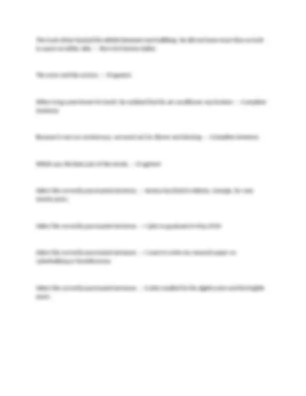 TRU ENGL 1101 final exam sample questions and answers new update ...