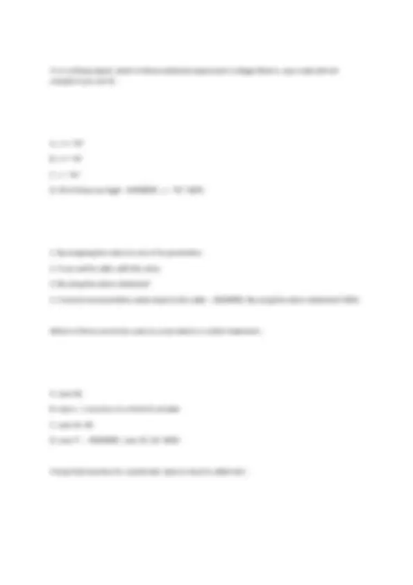 Java Final EXAM Questions & Answers 100% | Exams Java Programming | Docsity