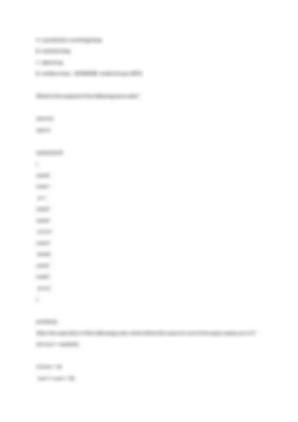Java Final EXAM Questions & Answers 100% | Exams Java Programming | Docsity