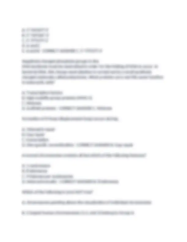 Genetics Exam 3 Practice Test | Exams Nursing | Docsity
