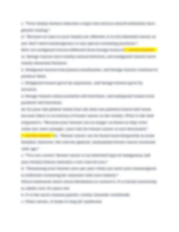 AMNH Genetics, Genomics, Genethics for Nursing Questions with Verified ...