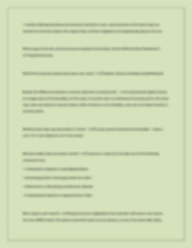 Epic Security and Profiles | Exams Nursing | Docsity