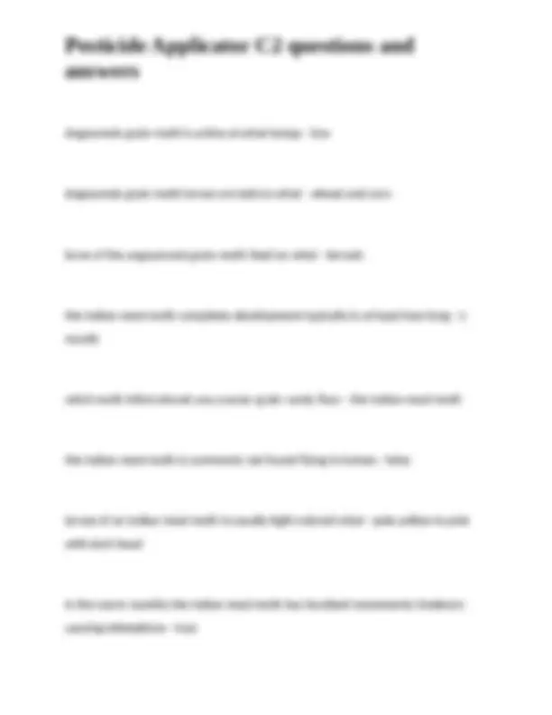 Ant Identification and Control | Exercises Nursing | Docsity