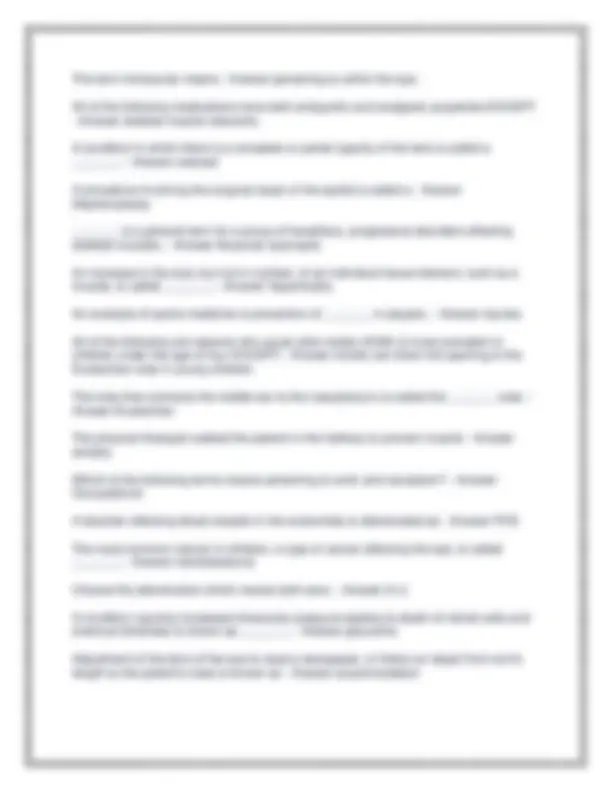MEDICAL TERMINOLOGY FINAL EXAM Questions with 100% correct Answers ...