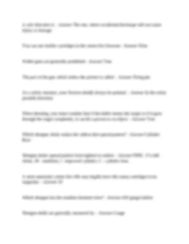 Firearm Safety Test Study Questions and Answers Exams Public Health Firearm Safety Test Study Questions and Answers Exams Public Health