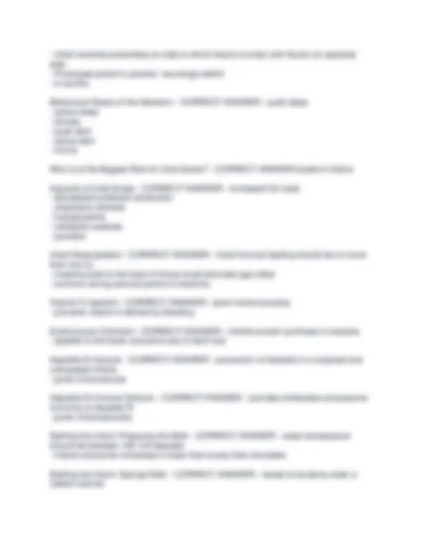 NR 327 - Exam 2 Actual Study set Review Q&A | Exams Nursing | Docsity