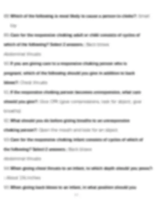 Red Cross - Adult, Child and Baby First Aid/CPR/AED/study guide updated ...