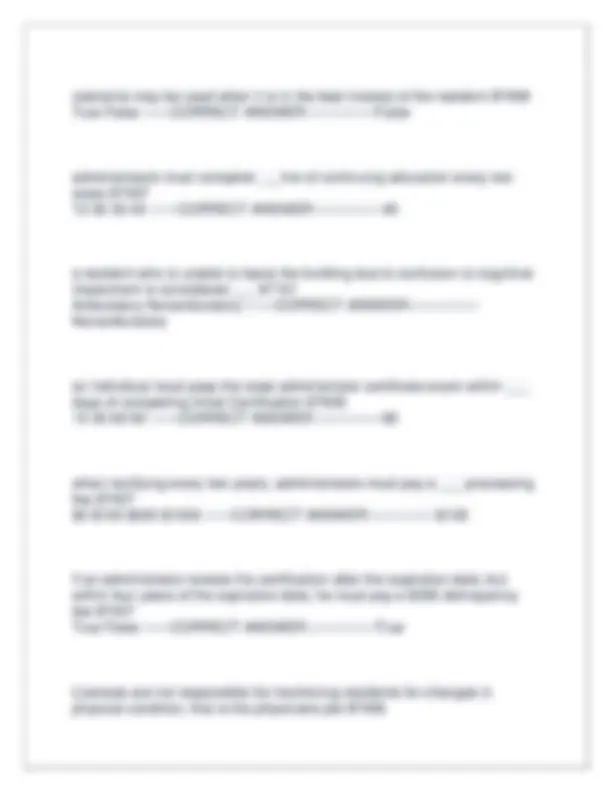 RCFE TEST PRACTICE TITLE 22 EXAM QUESTIONS AND CORRECT ANSWERS | GRADED ...