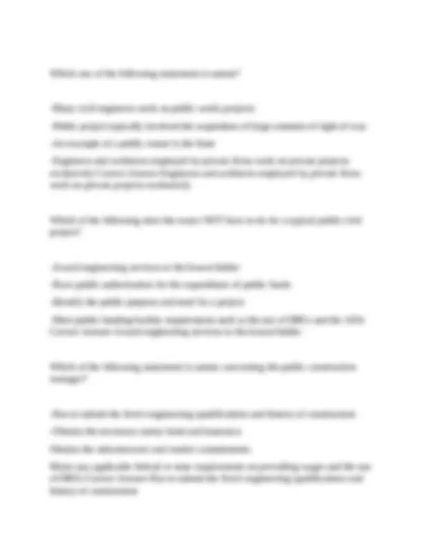 Construction Management EXAM 1 questions with correct answers | Exams ...
