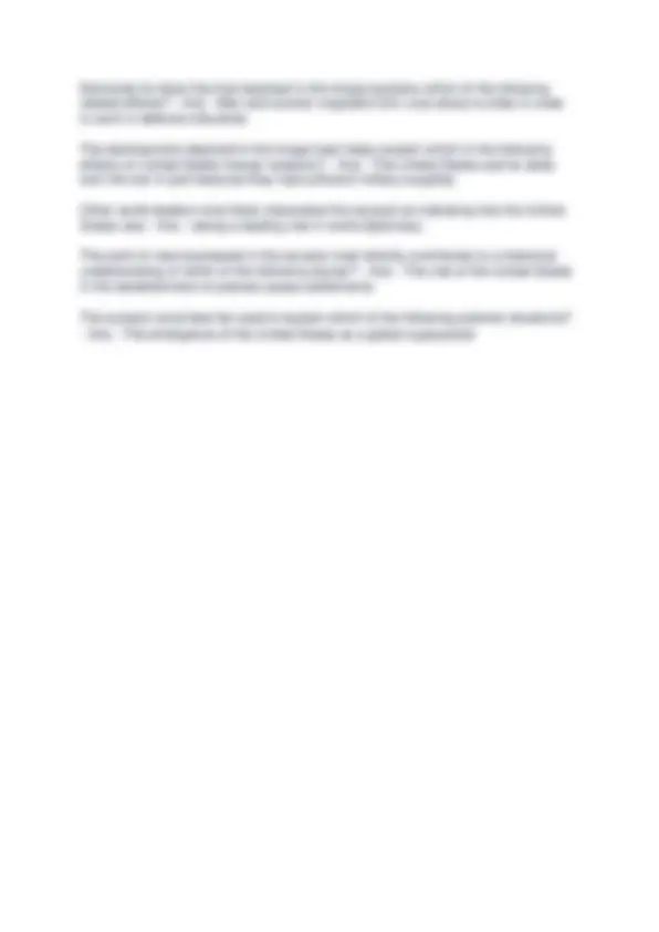 MCQ UNIT 7 PROGRESS CHECK APUSH ACTUAL EXAM UPDATE QUESTIONS AND ...