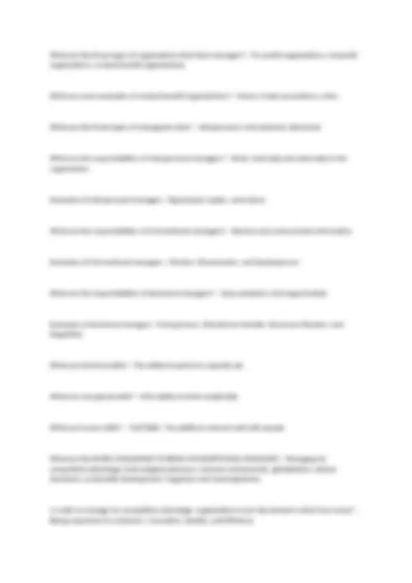 Principles of Management Test 1 Study Guide | Exams History of ...